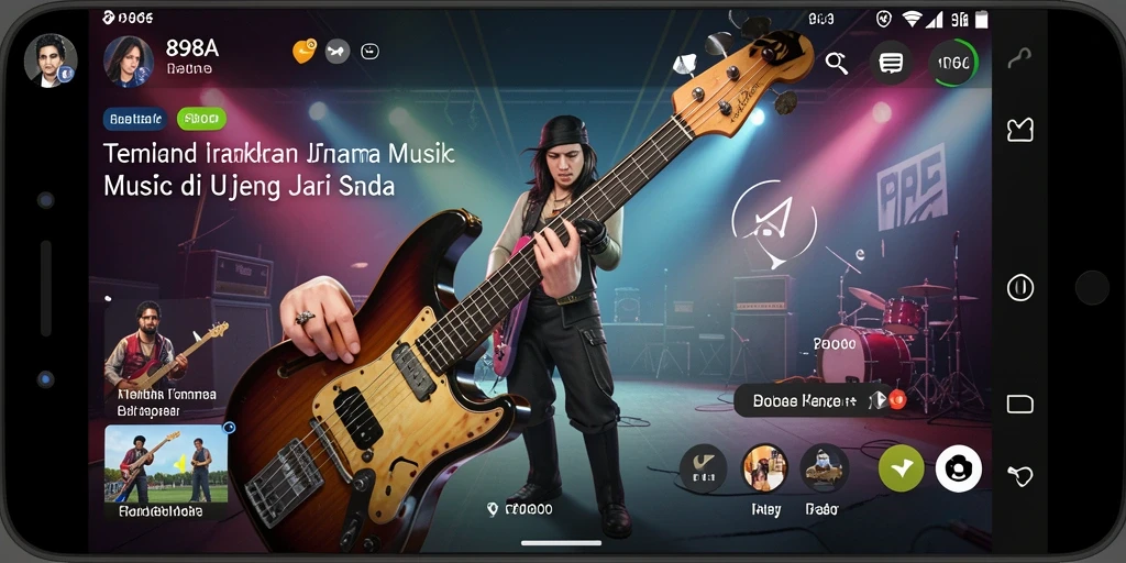 Tampilan gameplay 898A yang menarik dan dinamis dalam menjelajahi musik.