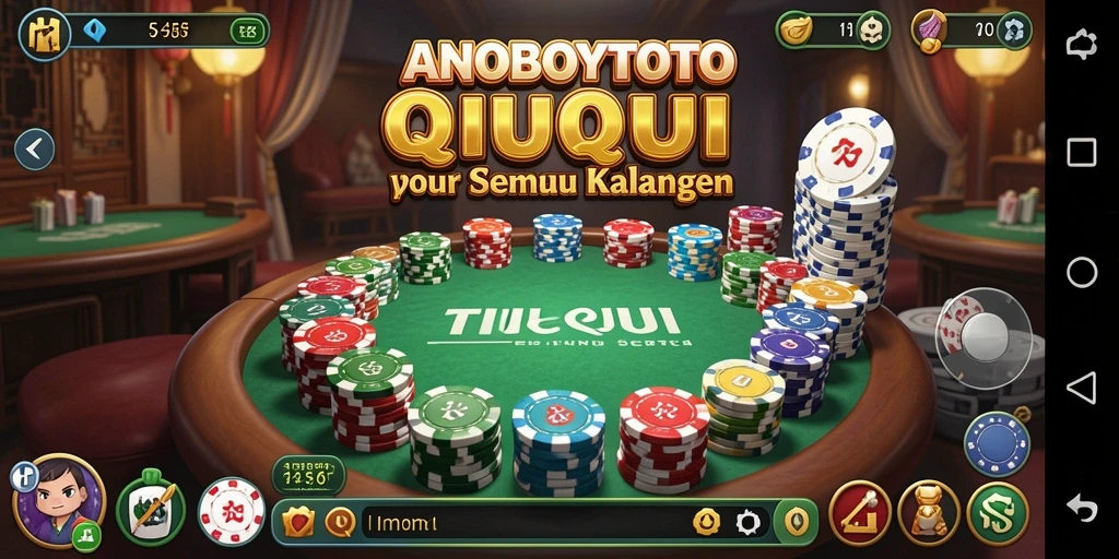 Screenshot ANOBOYTOTO menampilkan pertempuran seru dalam permainan QiuQiu.