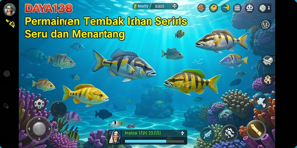 Tampilan menarik dari gameplay Tembak Ikan di DAYA138.
