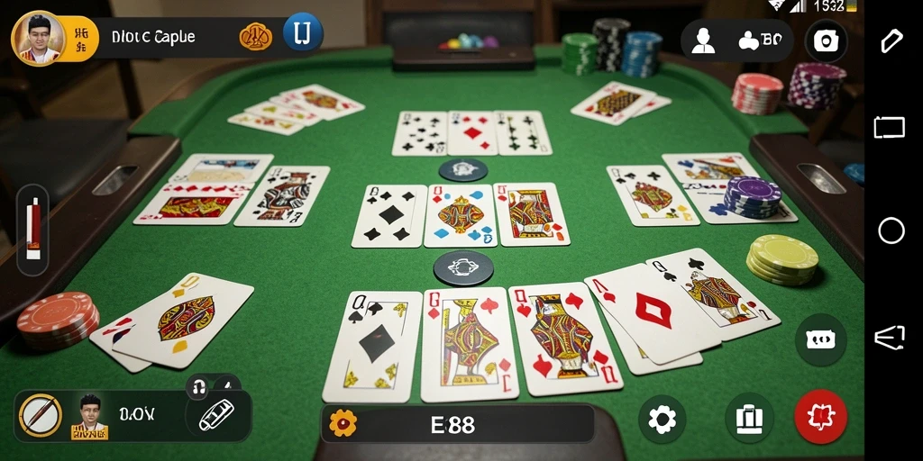 Screenshot E88 menampilkan gameplay seru Gaple yang menghibur.