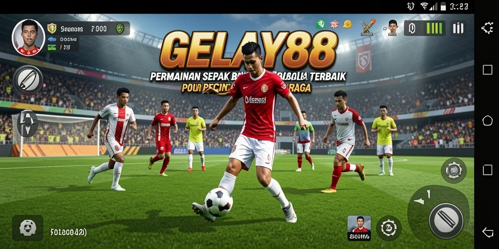 Tampilan gameplay GELAY88 yang menegangkan saat bertanding di lapangan.