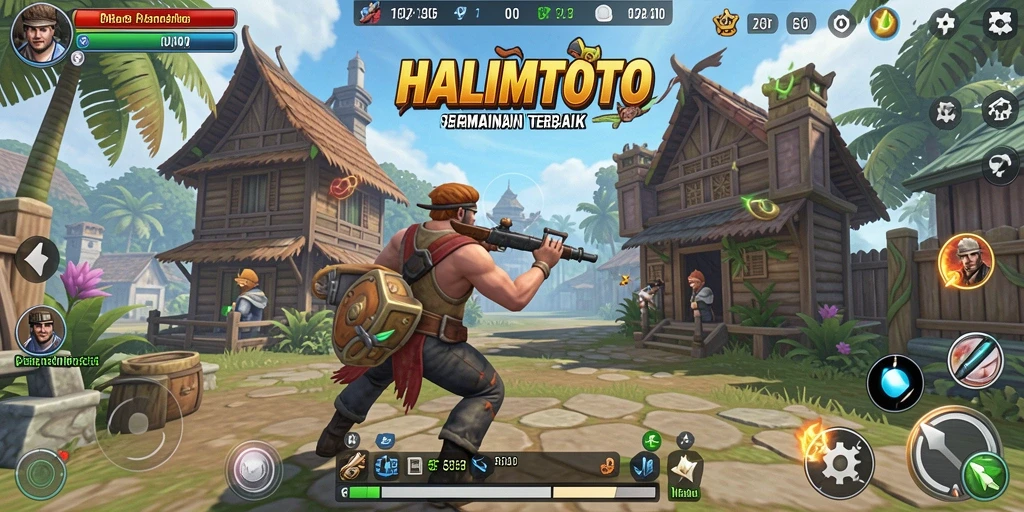 Tangkapan layar gameplay <strong>HALIMTOTO</strong> menampilkan suasana simulasi yang mendebarkan.