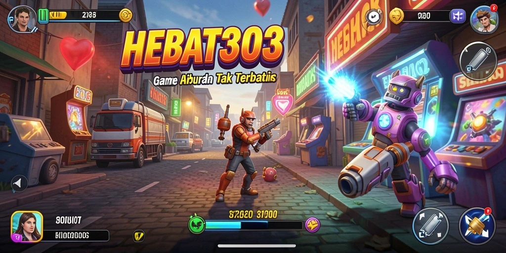 Tampilan gameplay seru dan penuh warna dari HEBAT303.