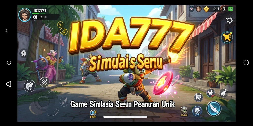 Tampilan gameplay menarik dari IDA777 yang menunjukkan dunia simulasinya.