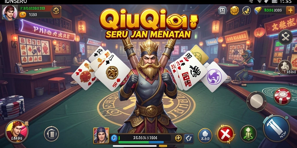 Tampilan gameplay QiuQiu yang menarik di IDNSERU.
