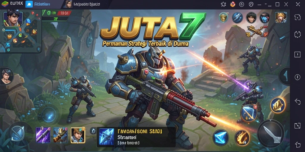 Tampilan gameplay seru di JUTA7 dengan strategi yang menantang.
