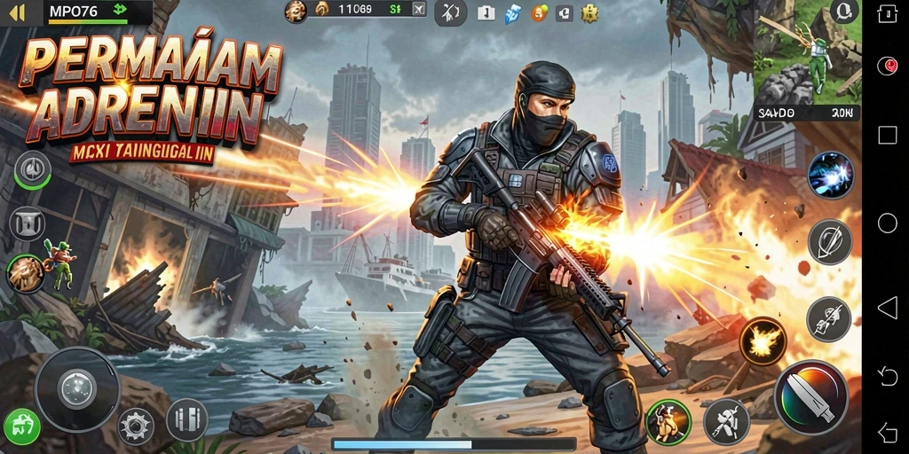 Tampilan gameplay MPO76 yang penuh aksi dan menegangkan.