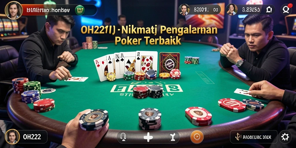 Tampilan gameplay poker yang seru dan menantang di OH222.