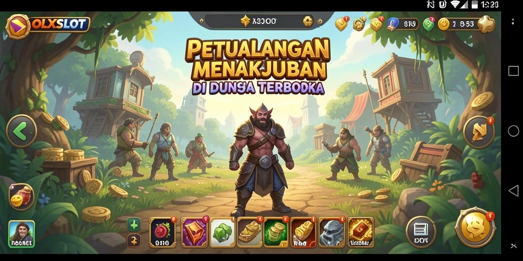 Tangkapan layar dari OLXSLOT yang menunjukkan eksplorasi dunia terbuka.