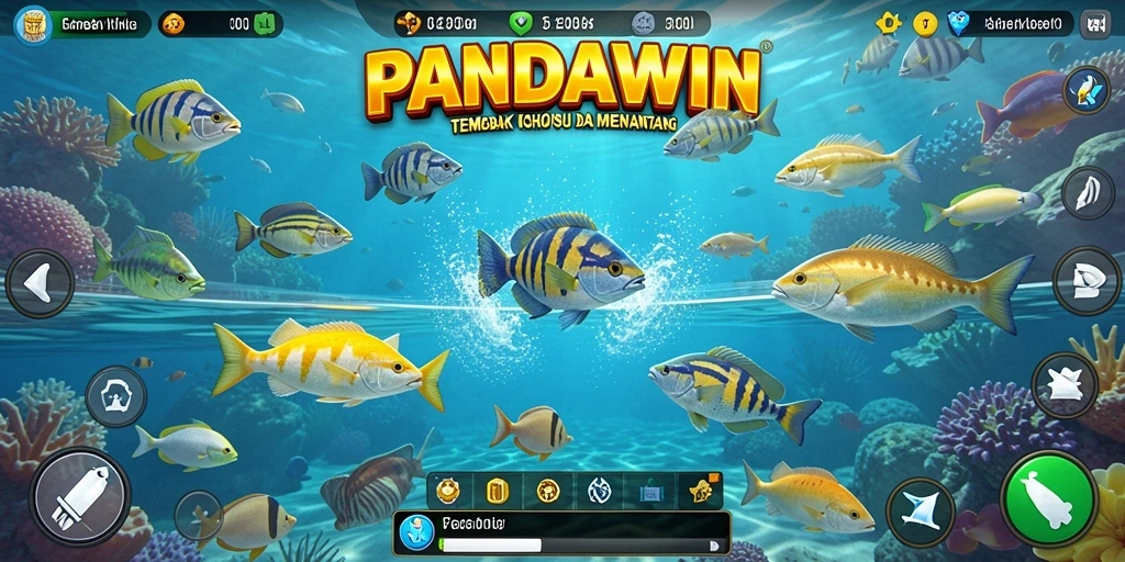 Tampilan gameplay seru Tembak Ikan dengan grafis menawan.