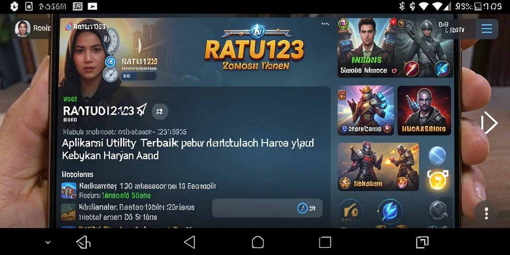 Tampilan utama RATU123 menunjukkan fitur pengingat yang terorganisir.