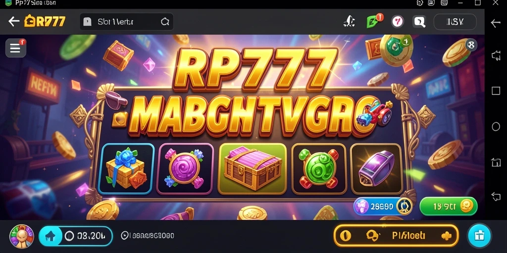 Menampilkan gameplay menarik dari RP777 dengan mesin slot yang beragam.