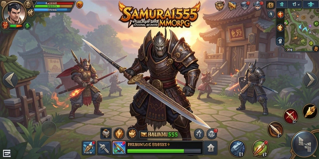 Tampilan gameplay menarik di dunia <strong>SAMURAI555</strong> yang luas.