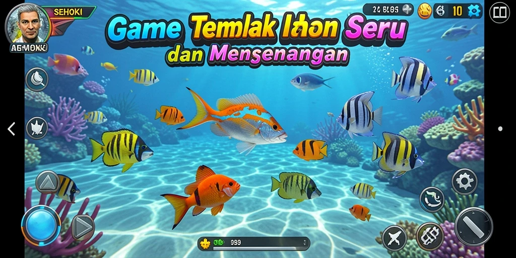 Gameplay menarik dari SEHOKI dengan visual ikan yang beragam.