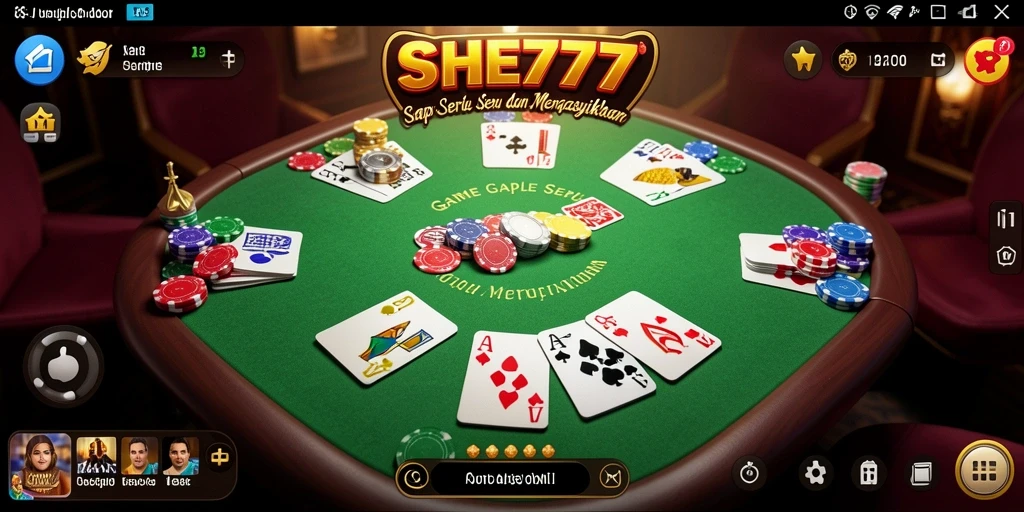 Gameplay seru Gaple di SHE777 dengan visual menarik.