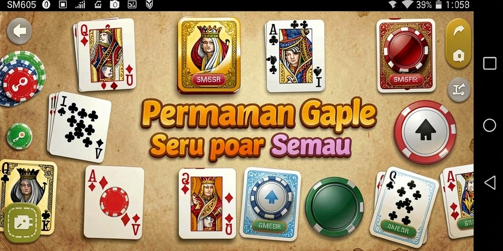 Tampilan gameplay SM605 yang seru dan interaktif.