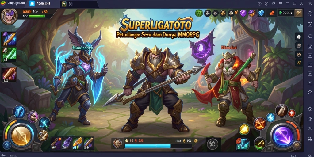 Gameplay mendebarkan di dunia SUPERLIGATOTO yang luas.